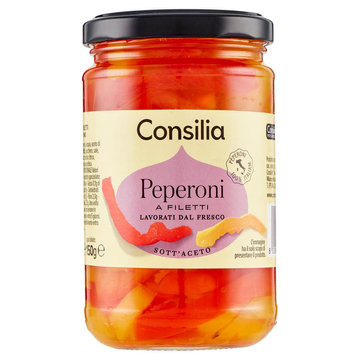 Consilia Peperoni a Filetti Aromatizzati con Aceto di Vino 300 g