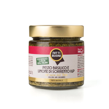 Pesto basilico e limone di Sorrento IGP Fatti Buoni 190 g