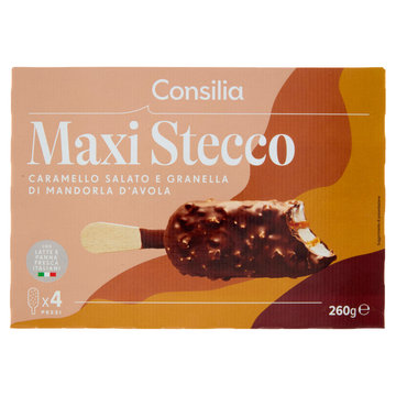 Consilia 4 Gelati Stecco con Caramello Salato 260 g