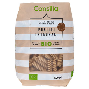 Consilia Pasta di Semola Integrale Fusilli Biologici 500 g