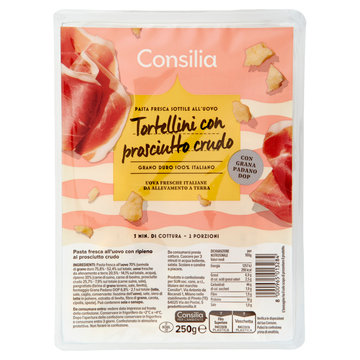 Consilia Scelte Premium Tortellini con Prosciutto Crudo e Grana Padano 250 g