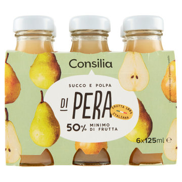 Consilia Succo e Polpa di Pera 6x125 ml