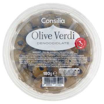 Consilia Olive Verdi Denocciolate 180 g