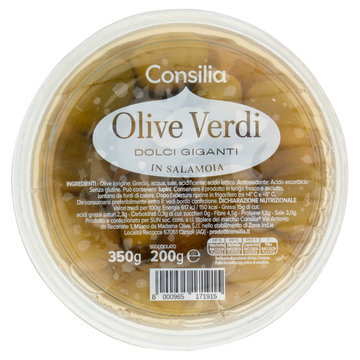 Consilia Olive Verdi Dolci Giganti in Salamoia 350 g