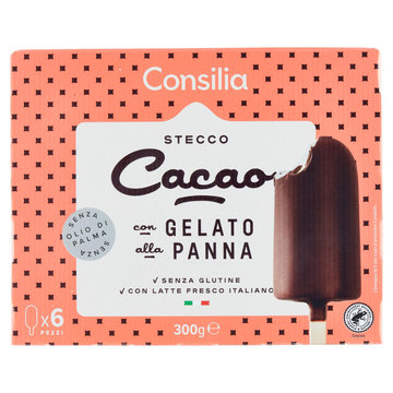 Consilia 6 Gelati Ricoperti al Cacao 300 g