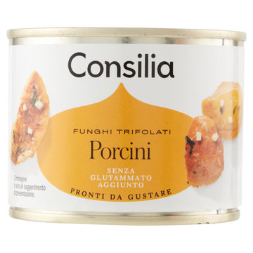 Consilia Funghi Porcini Trifolati in Olio di Semi di Girasole 180 g