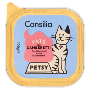Consilia Petsy Gatto Paté con Gamberetti 100 g