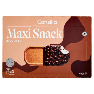 Consilia 4 Biscotti Ripieni di Gelato Maxisnack 400 g