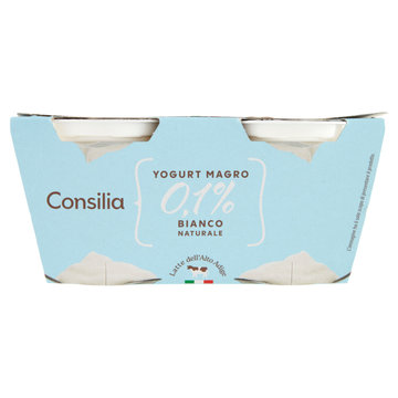 Consilia Yogurt Magro 0,1% Bianco Naturale 2x125 g