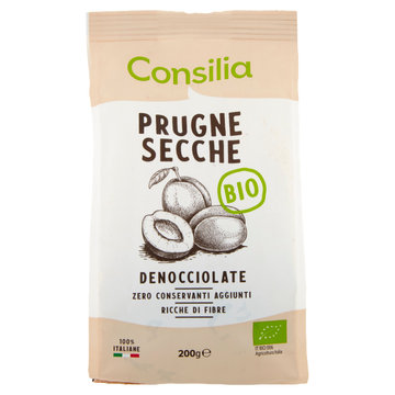 Consilia Prugne Secche Denocciolate Biologiche 100% Italiane 200 g