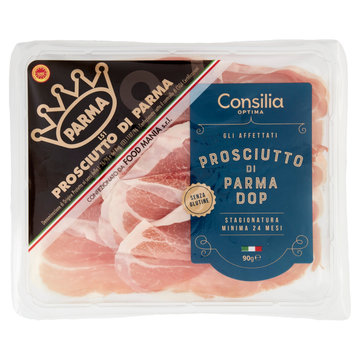 Consilia Optima Prosciutto Crudo di Parma D.O.P. Stagionatura 24 Mesi a Fette 90 g